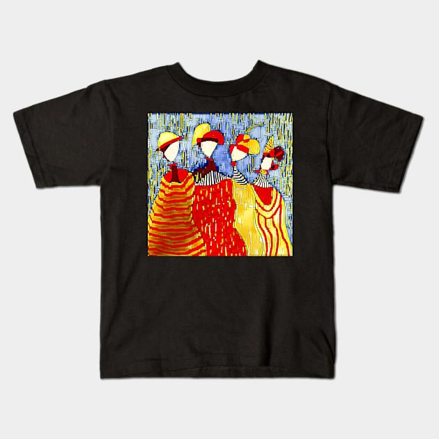 The Four of Us Kids T-Shirt by Sarah Curtiss